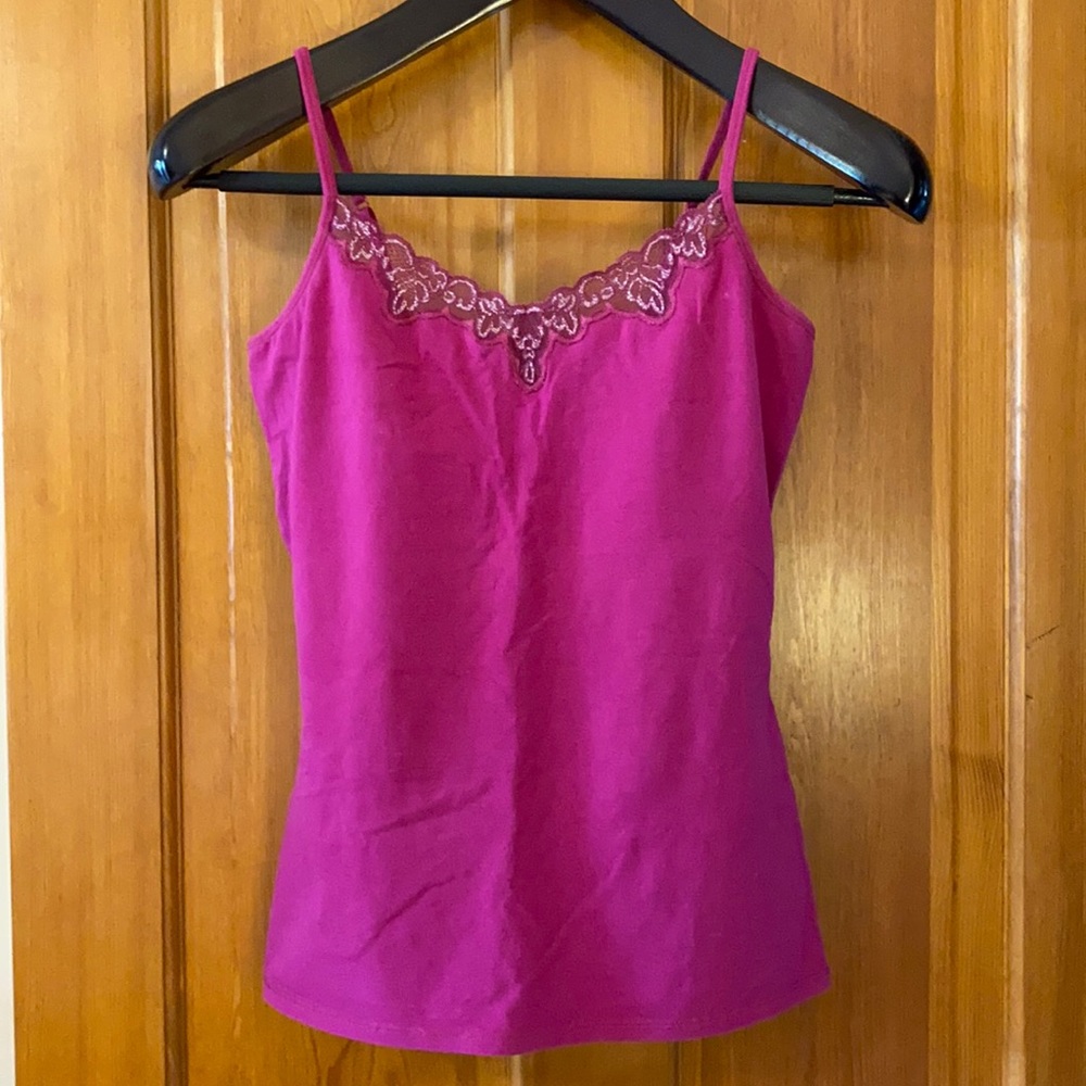 Express | Tank w bralette + lace detail - 2 /$15